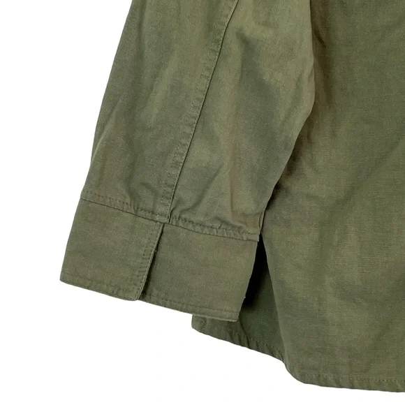 Floriana | Green cotton zip front jacket embroidered details women’s siz… - Picture 9 of 11